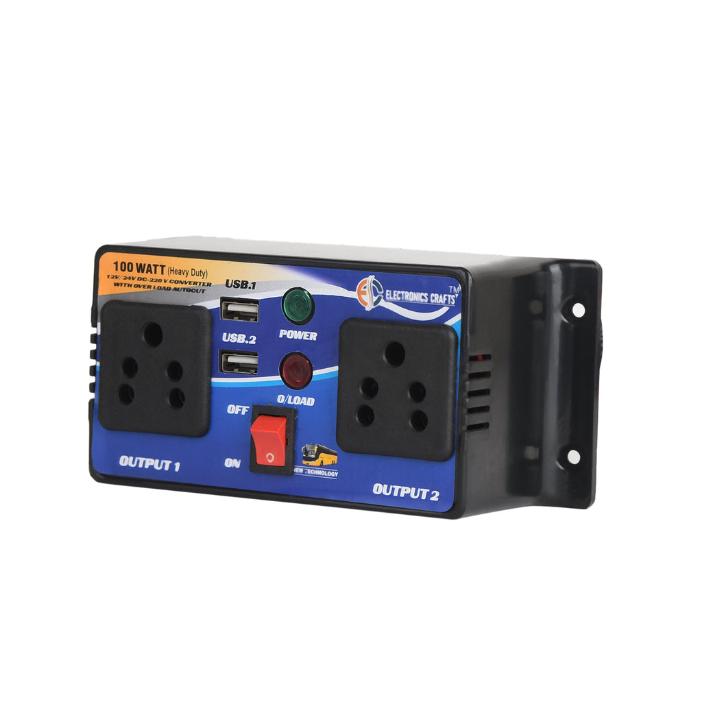 12V to 24V  DC to 220V AC 90 Watt load converter