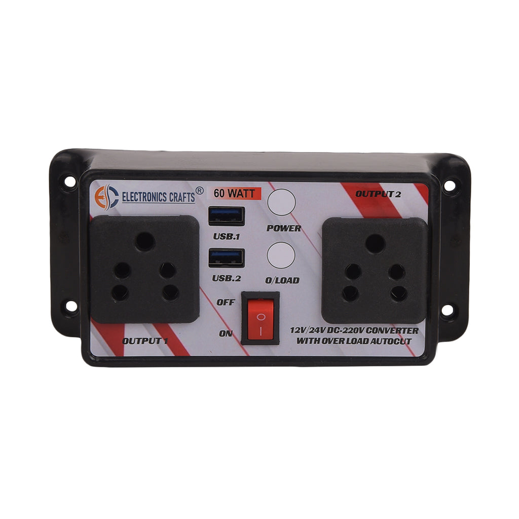 60 watt dc to ac converter 2 usb